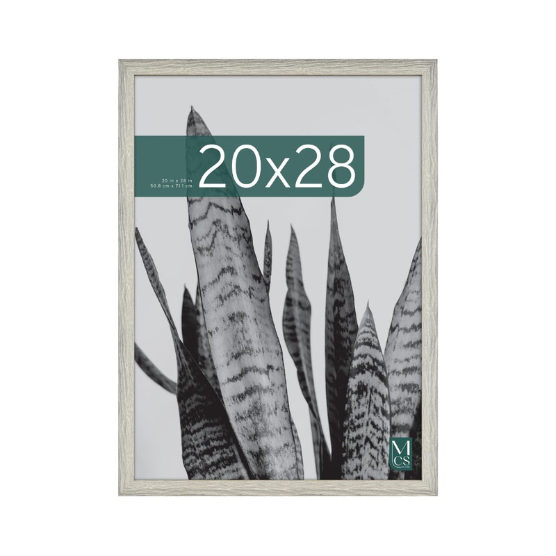 MCS Studio Gallery 20x28 Poster Frame Gray Woodgrain Vertical  Horizontal Wall Hanging Large Picture Frame for Photos Posters  Art Prints 1Pack