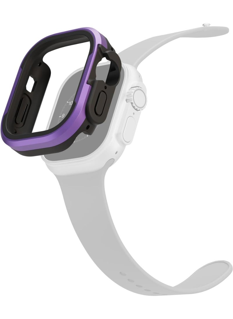 MUNTAQI Shockproof Watch Case Bumper for Apple Watch Ultra 49mm – Rugged Protective Cover with Screen Protector – Full Body TPU Frame – Scratch Resistant & Easy Installation - Image 3