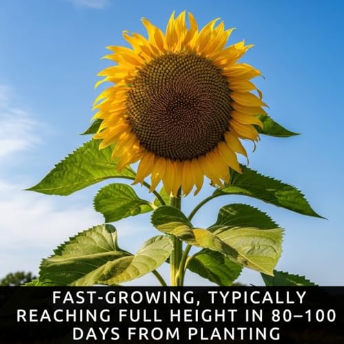 CZ Grain Skyscraper Sunflower Seeds for Planting – 100+ Heirloom Seeds – Grows 15–20 ft Tall with Giant Blooms – Non-GMO, Open-Pollinated, USA Grown - Image 4