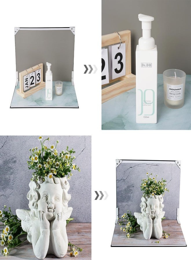 يوتشيز لوحة خلفية للتصوير الفوتوغرافي للمنتجات: مجموعة من 10 قطع و20 نمطًا لخلفيات الطعام على سطح الطاولة - دعائم مسطحة للمجوهرات. (حجم صغير 16.5 × 11.7 بوصة) - Image 5