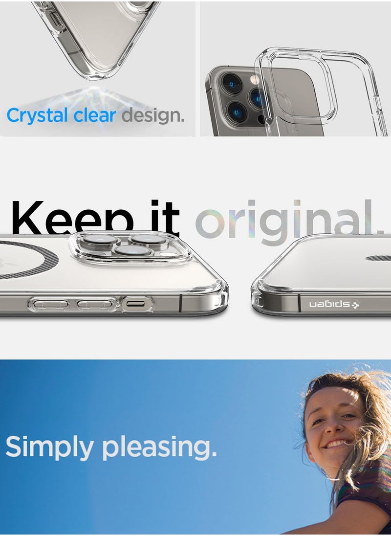 Spigen - غطاء حماية ألترا هايبرد ماج لجهاز آيفون 14 برو ماكس مع ماج سيف - ألياف الكربون - Image 1