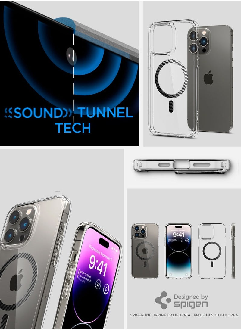 Spigen - غطاء حماية ألترا هايبرد ماج لجهاز آيفون 14 برو ماكس مع ماج سيف - ألياف الكربون - Image 1