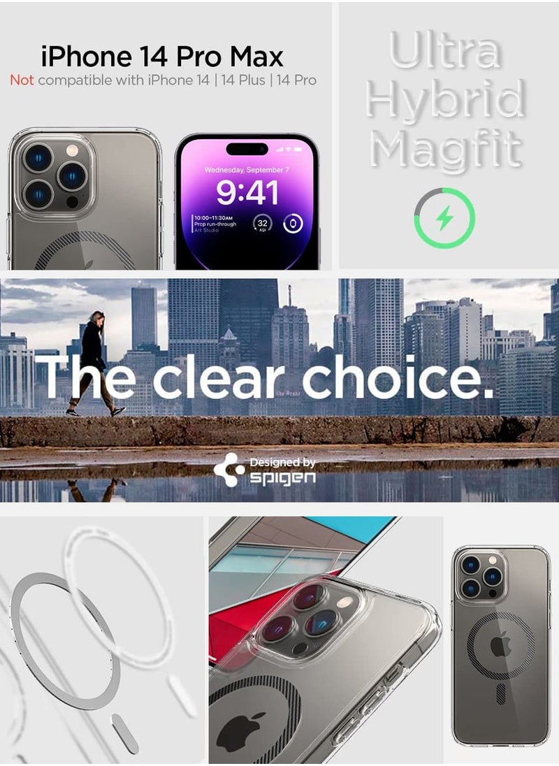 Spigen - غطاء حماية ألترا هايبرد ماج لجهاز آيفون 14 برو ماكس مع ماج سيف - ألياف الكربون - Image 1