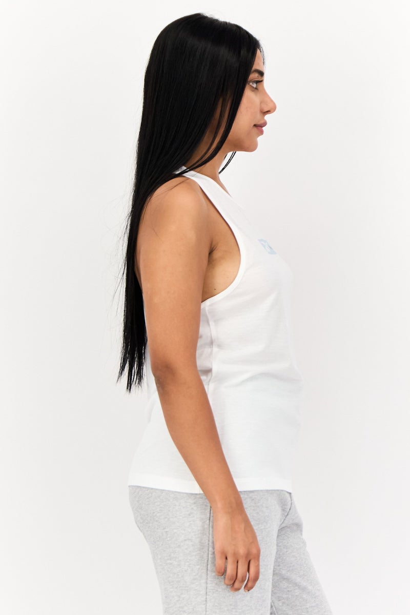 Reebok Women Sportswear Fit Sleeveless Training Tank Top, White - Image 2