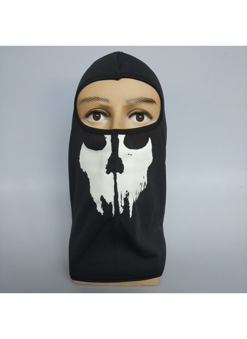 Generic - New Call of Duty Game Skull Cover Ghost Mask Halloween Mask Quick-Dry Riding Sun CoverMesh A02 Mesh A02 - Image 1