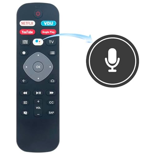 WINFLIKE URMT26RST004 Replace Voice Remote Control fit for Philips TV sub NH800UP 43PFL5604 43PFL5704 50PFL5704 50PFL5604 50PFL5604/F7 55PFL5604 55PFL5604/F7 55PFL5704 65PFL5504 65PFL5704 65PFL5604 75PFL5704 - Image 2