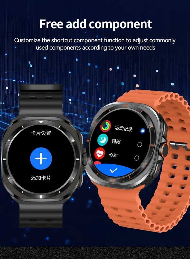 X15 Max Smart Watch Ai ChatGPT NFC Bluetooth Wireless Charging (Orange) - Image 5