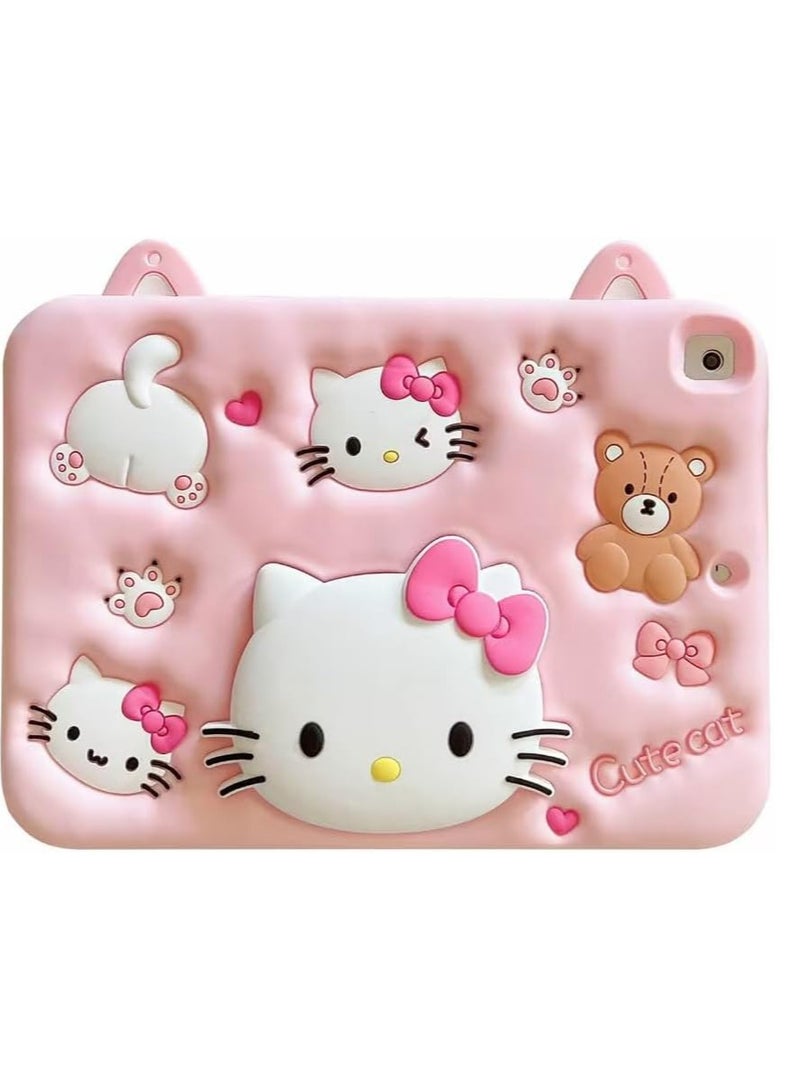 Cartoon 3D Silicon Handle Stand Cover For iPad 6th/5th Generation Case (9.7-inch, 2018/2017), iPad Pro 9.7 inch 2016, Air 2 / Air 1 Gen - Image 1