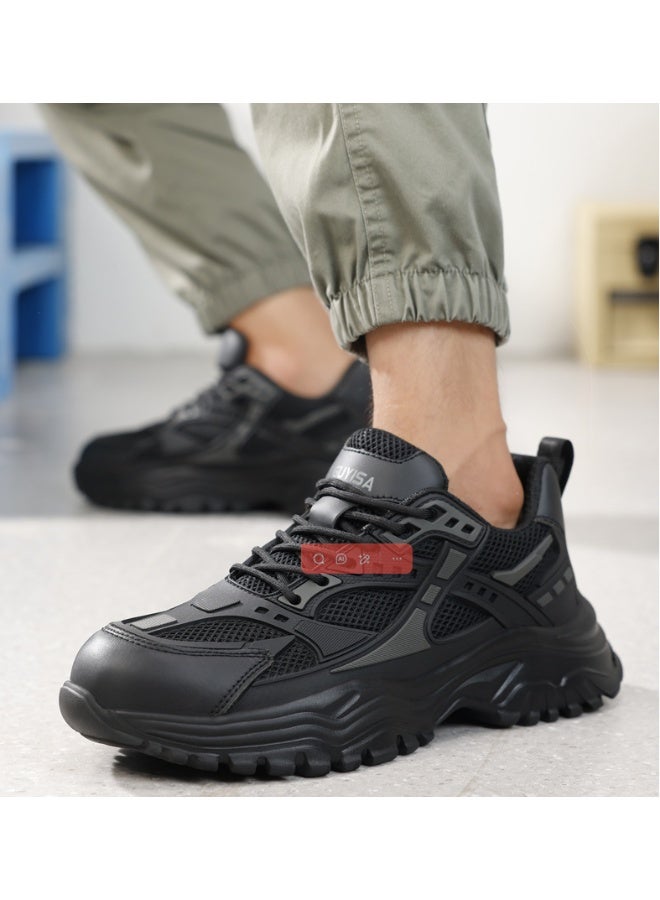 NIBEMINENT Work Safety Shoes Steel Toe Cap Work Shoes Protection Sneakers Work Boots Indestructible shoes Puncture-Proof Boots - Image 3