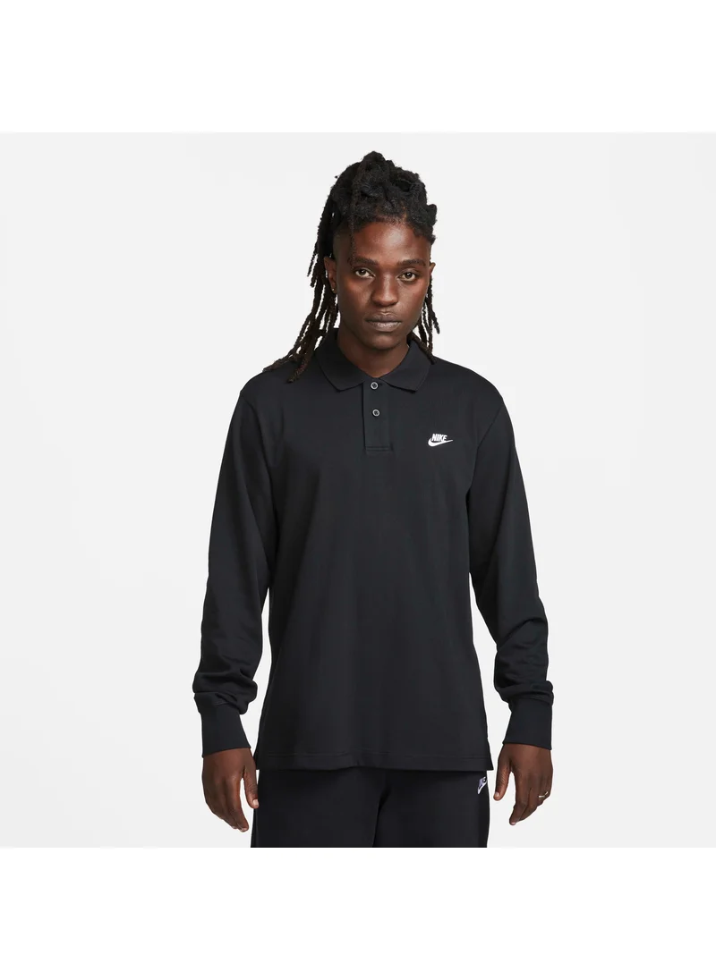 Nike Men's Club Long-Sleeve Polo Shirt