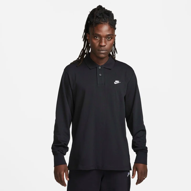 Nike Men's Club Long-Sleeve Polo Shirt