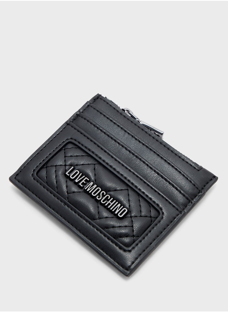 Love Moschino Logo Detailed Zip Over Wallet  - Image 4