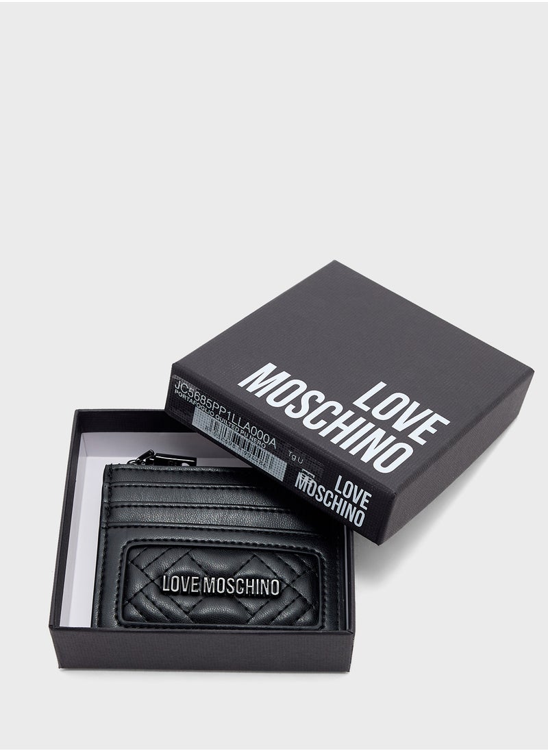 Love Moschino Logo Detailed Zip Over Wallet  - Image 5