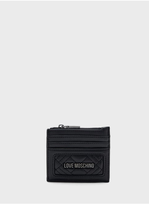 Logo Detailed Zip Over Wallet
