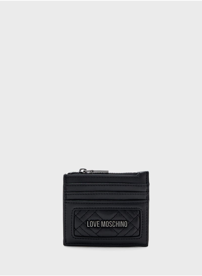 Love Moschino Logo Detailed Zip Over Wallet  - Image 1