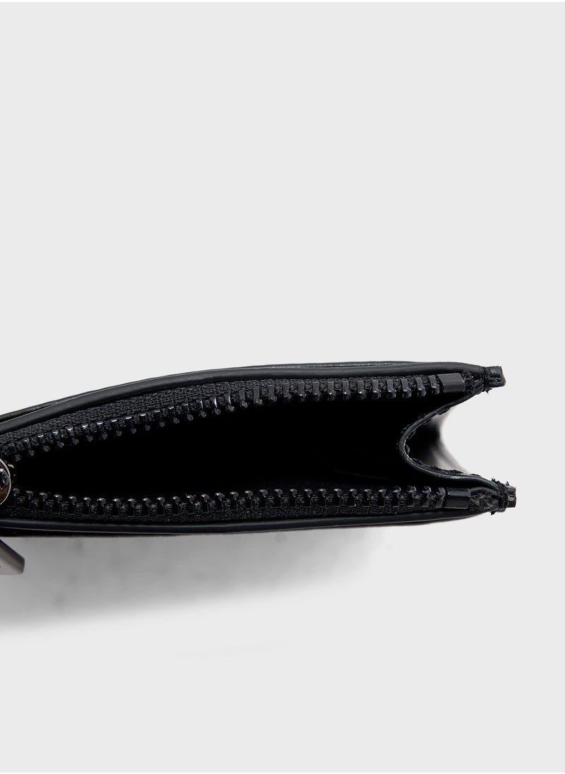 Love Moschino Logo Detailed Zip Over Wallet  - Image 2