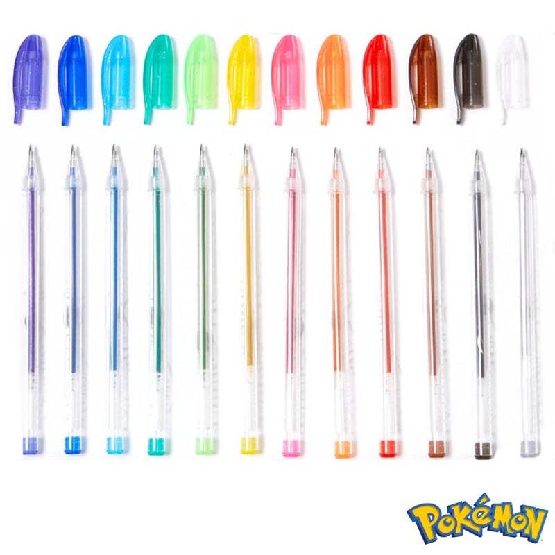Innovative Designs Pokemon Gel Pens Set for Kids, 24 Pack with Glitter Gel Pens, Cute Pens for Girls and Boys - Image 4