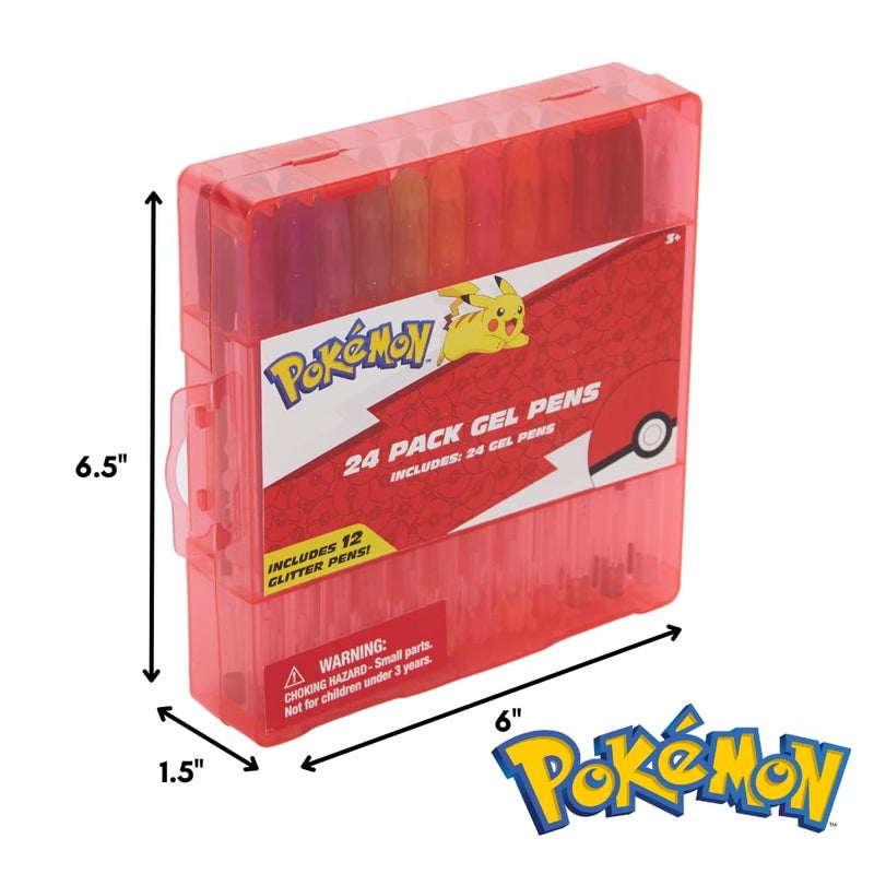 Innovative Designs Pokemon Gel Pens Set for Kids, 24 Pack with Glitter Gel Pens, Cute Pens for Girls and Boys - Image 2