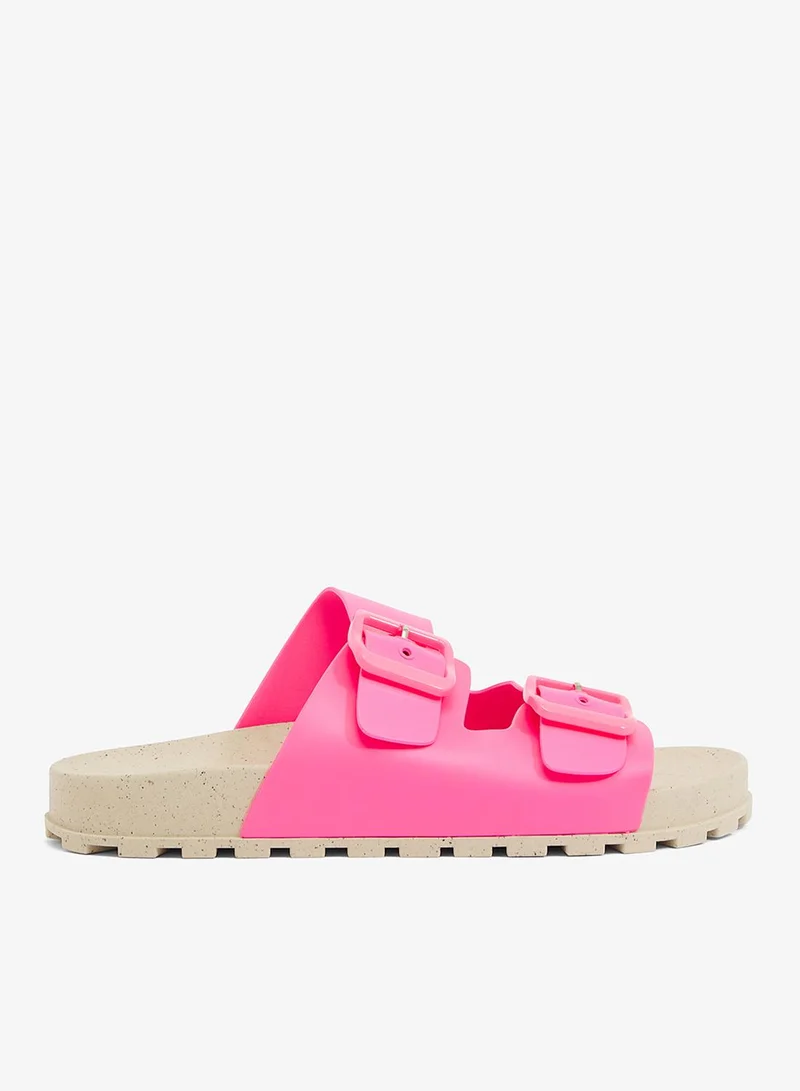 فويسيز صندل نسائي بنمط بيركن بحزام قابل للتعديل - طبيعيوردي