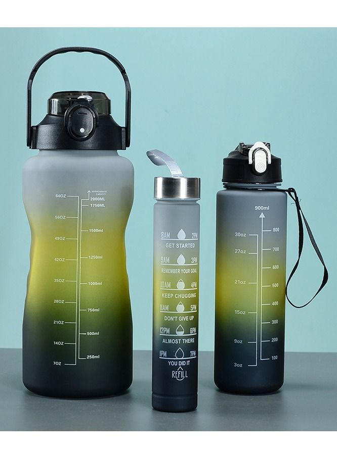 Taiahiro Water Bottle with Straw Leakproof BPA Free Large Water Jug for Fitness and Gym