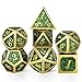 DNDND Metal Dice Set DDGlitter Green Heavy DND Dice with Free Metal Case for Role Playing Games Dungeons and Dragons - Image 2