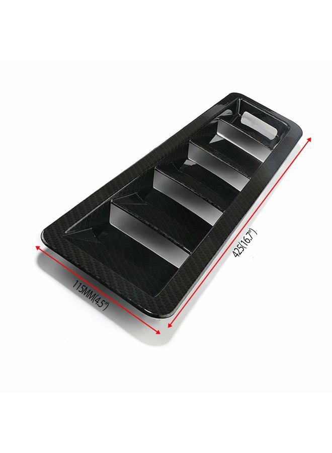 WENJTP Auto Hoods Vents Bonnet Cover Hood Scoop for Cars Cold Air Flow Intake Fitment Louvers Cooling Intakes Intake Vent Cover (Carbon Fiber) - Image 2