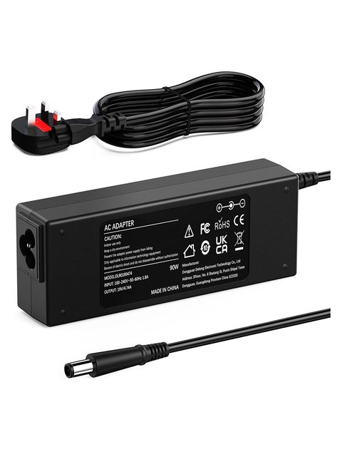 90W Power Adapter Charger For HP EliteBook 820 840 850 G1 G2 8440p 8460p, Probook 430 440 450 455 G1 G2 4430s 4530s 6470b 6570b, Pavilion DV7 DV6 DV5 DV4 DM4 G7 G6, Compaq Cq57 Cq58 Cq617.4 x 5.0MM