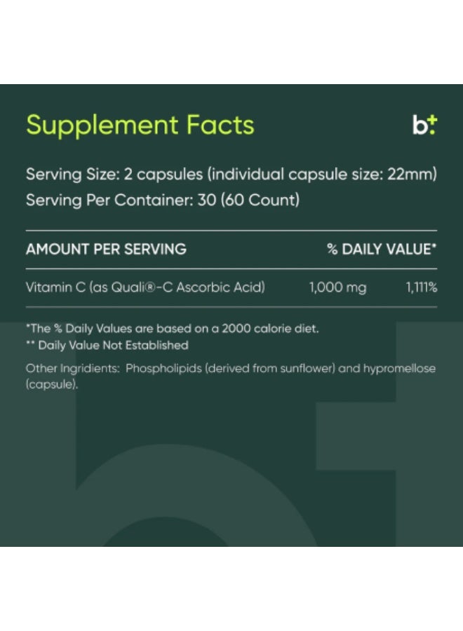 BodyBio LIPOSOMAL VITAMIN C - 60CAPS - Image 2