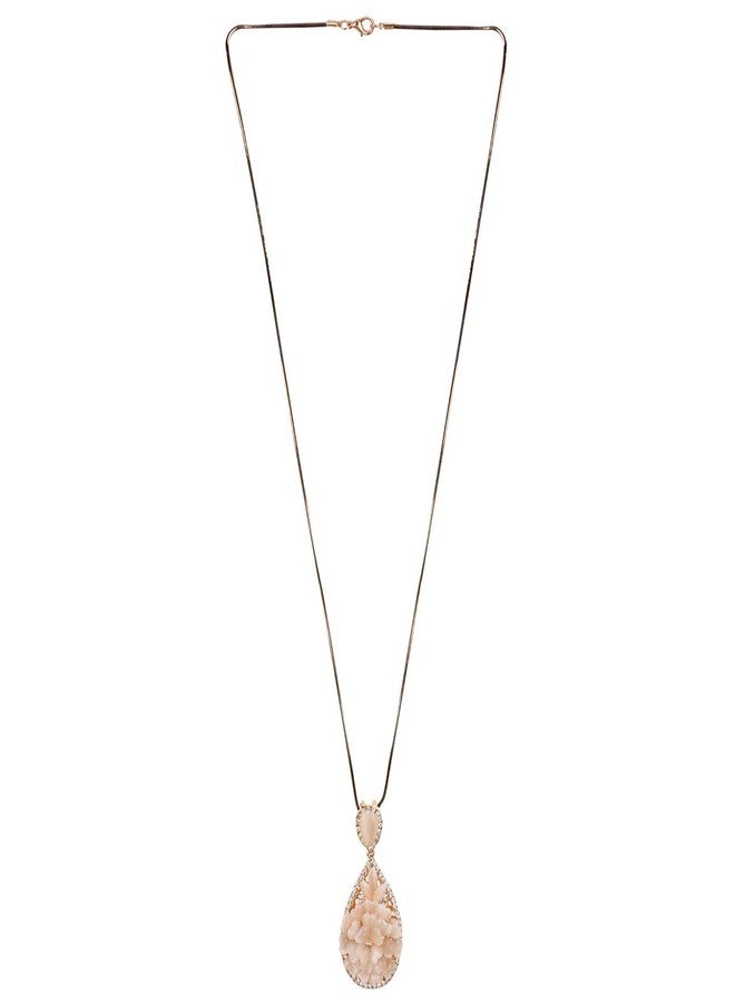 Efulgenz Handcrafted Designer Fancy Party Gold Metal Strand Statement Necklace for Women - Image 1