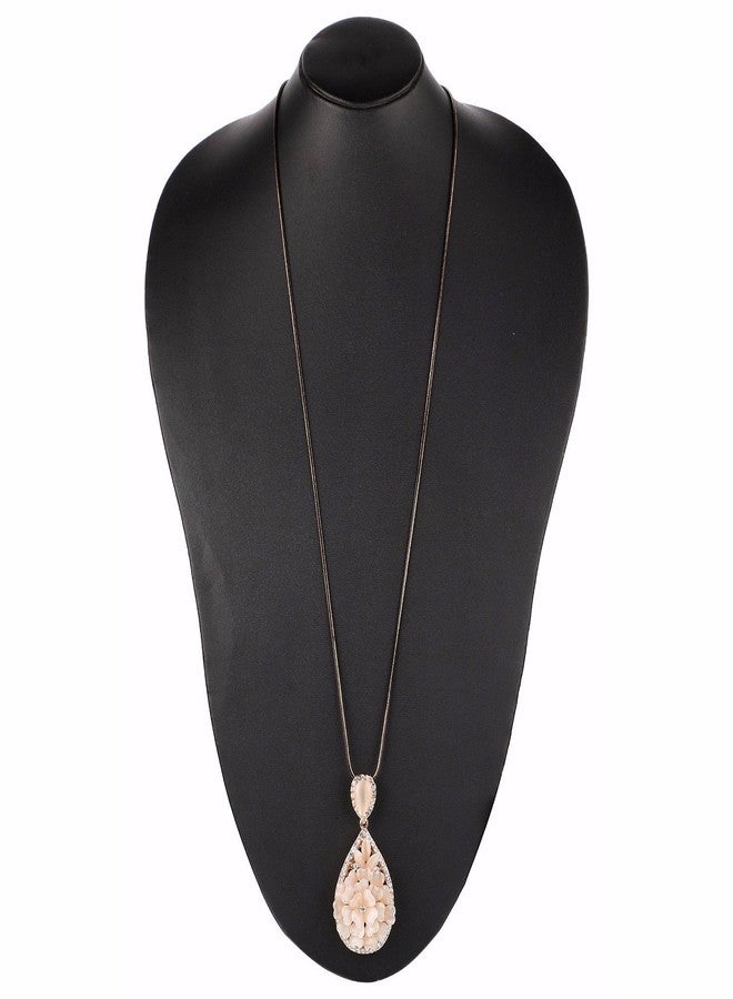 Efulgenz Handcrafted Designer Fancy Party Gold Metal Strand Statement Necklace for Women - Image 3