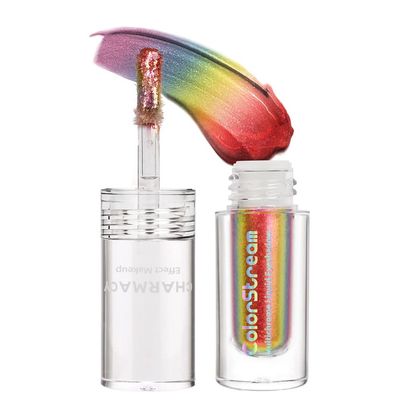 CHARMACY Liquid Chameleon Eyeshadow MultiDimensional Eye Looks Highly Pigment Longlasting With No Crease Multichrome Eyeshadow Liquid Metallic Eye Makeup 16g 07
