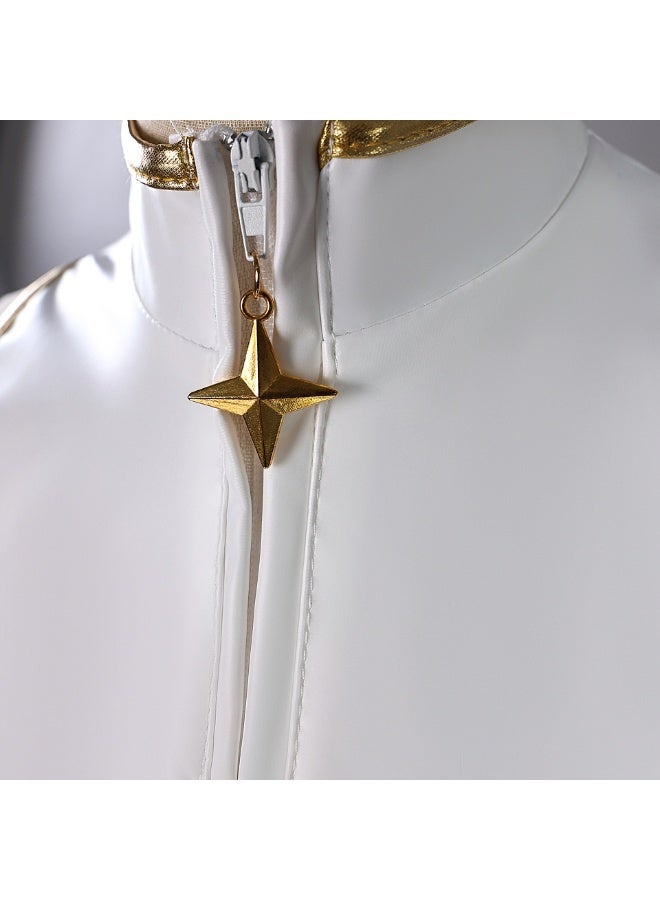 زي المحاربة الخيالية للفتيات – طقم تنكري باللونين الأبيض والذهبي(R) - Image 3