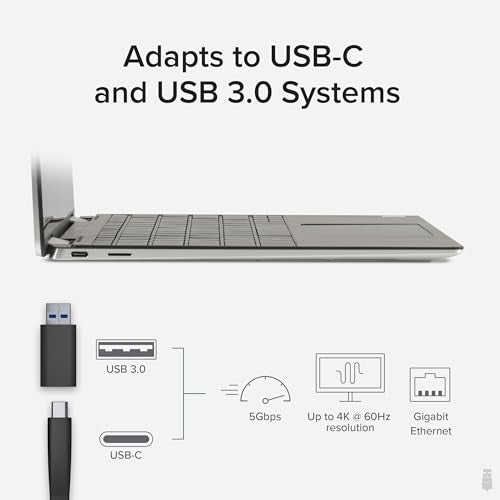 Plugable 4K DisplayPort and HDMI Dual Monitor Adapter for USB 3.0 and USB-C, Compatible with Windows and ChromeOS - Image 5