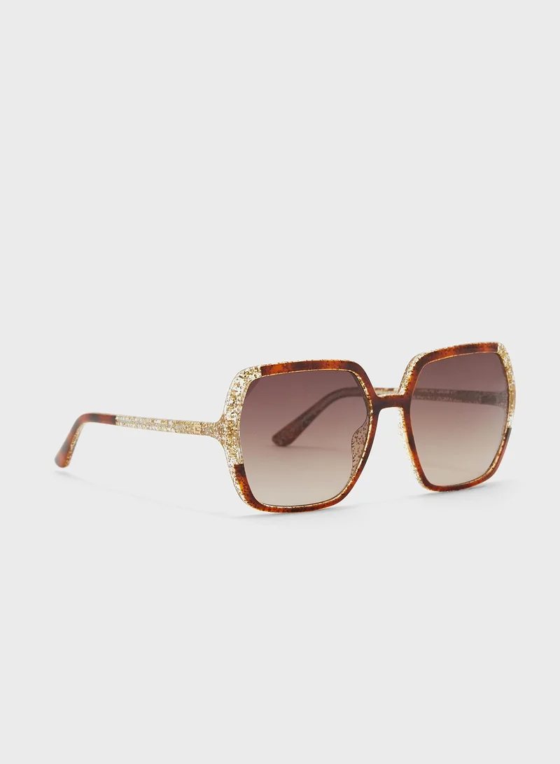 GUESS Injected Oversized Sunglasses