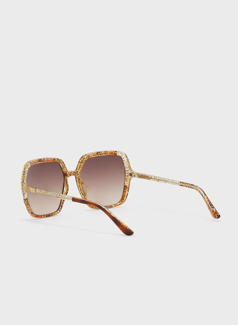 GUESS Injected Oversized Sunglasses