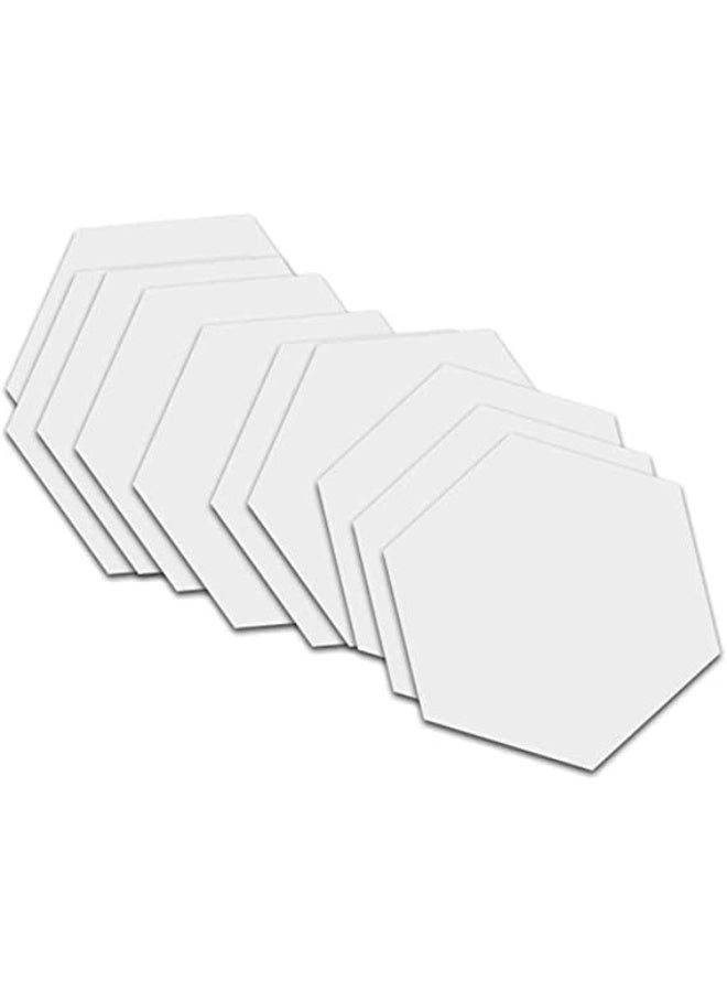 Hexagonal mirror sticker for home decor refresh,Size: 18 * 15.6 * 9 cm - Image 2