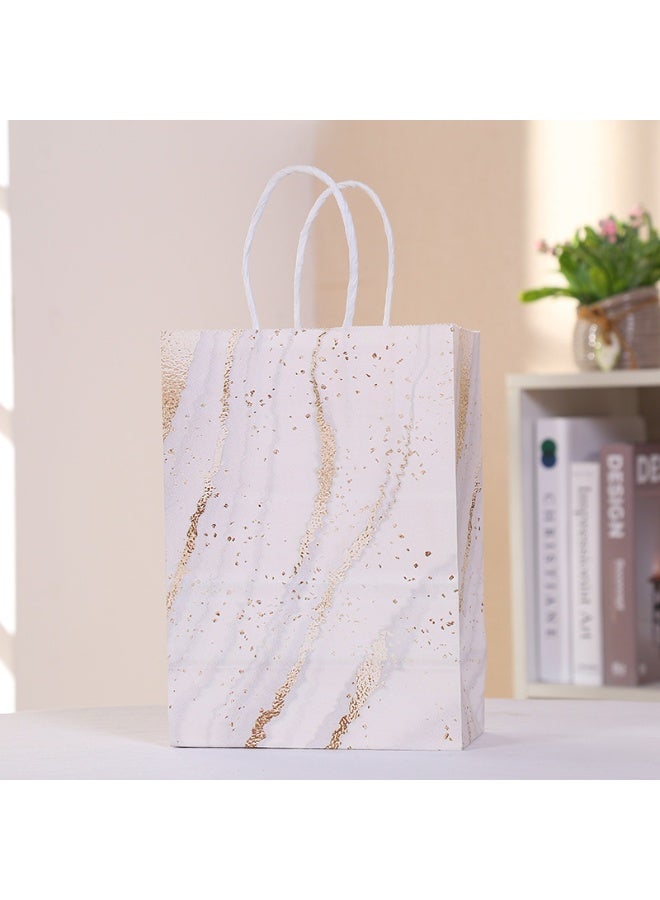 دوغي أكياس هدايا ، 25 عبوة 21 × 15 × 8 سم أكياس هدايا ، أكياس هدايا رخامية فاخرة متوسطة الحجم ، 5 أكياس هدايا متنوعة لعيد الأب ، عيد مونثر ، عيد الحب ، عيد الميلاد ، الزفاف ، هدايا الحفلات - Image 3