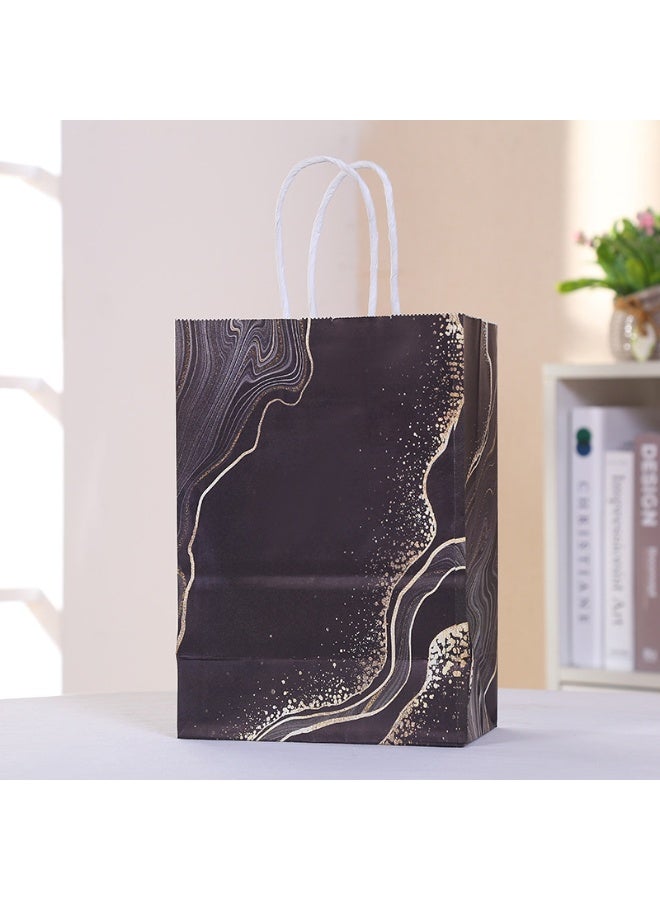 دوغي أكياس هدايا ، 25 عبوة 21 × 15 × 8 سم أكياس هدايا ، أكياس هدايا رخامية فاخرة متوسطة الحجم ، 5 أكياس هدايا متنوعة لعيد الأب ، عيد مونثر ، عيد الحب ، عيد الميلاد ، الزفاف ، هدايا الحفلات - Image 5