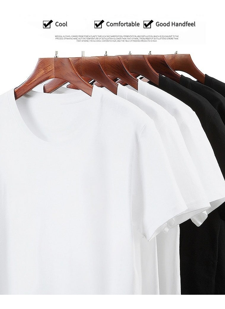 Loquat Creative Line Cross Printed Tee Topt Men Summer Large Size Short Sleeve O Neck T-Shirt  - Image 2