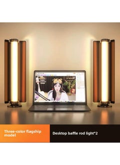 General Live Light Anchor Desktop Computer With Double Row LED Facial Beauty Rejuvenation Studio Background Atmosphere Light-Specifications:Double Lamp With Baffle  - Image 1