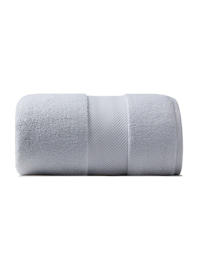 Amarelle Zm01 High-end Hotel Skin-friendly Flexible Class A Twisted-free Bamboo Cotton Large Bath Towel, Light Gray, 85*175cm