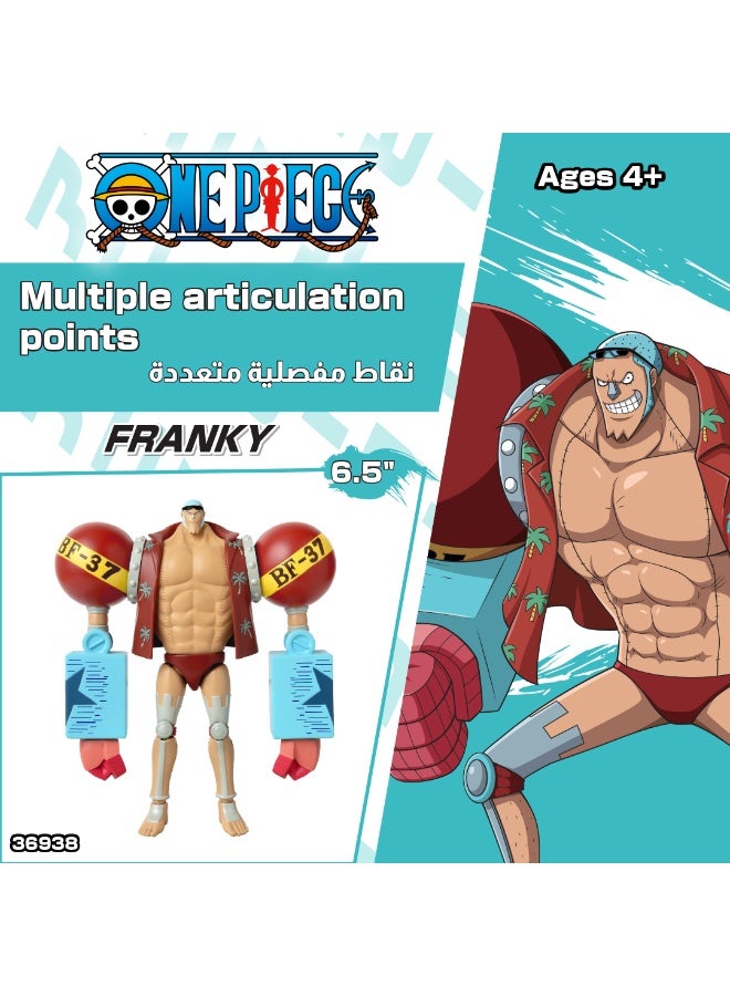 Bandai Anime Heroes One Piece Franky 6.5-Inches | Collectible Action Figure | Display Figure | Perfect Gift for Collectors, Manga & Anime Lovers! - Image 5