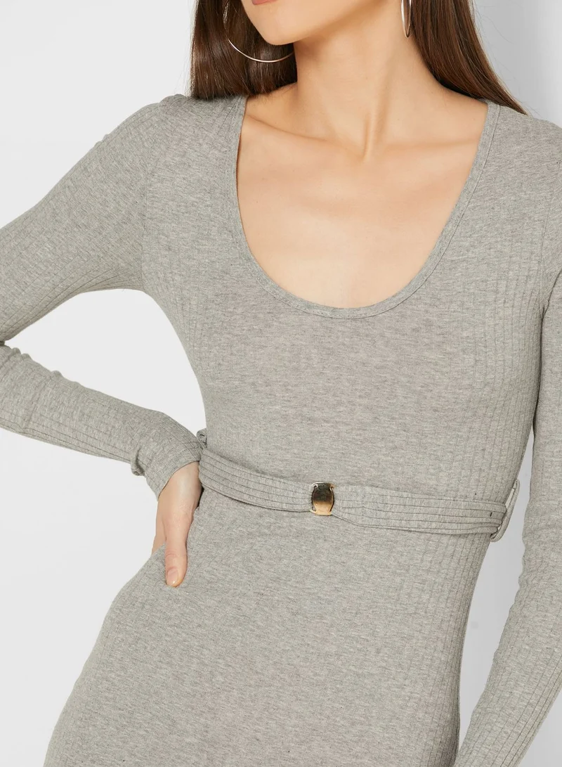 Ginger Two Tone Wrap Dress