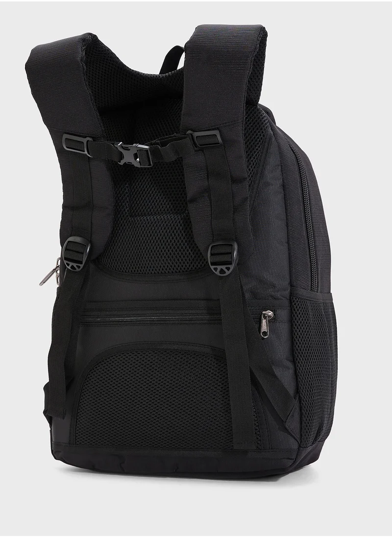 Robert Wood Multiple Compartment Padded Backpack