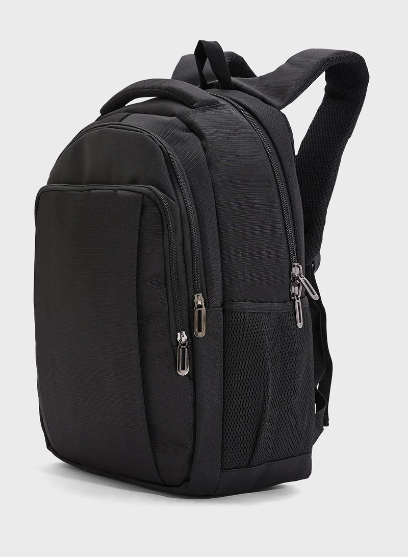 Robert Wood Multiple Compartment Padded Backpack