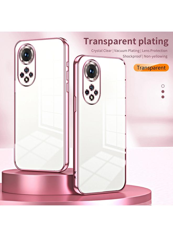 اس-توب جراب لهاتف Honor 50 / Huawei nova 9، جراب هاتف شفاف مطلي بفتحة دقيقة - Image 2