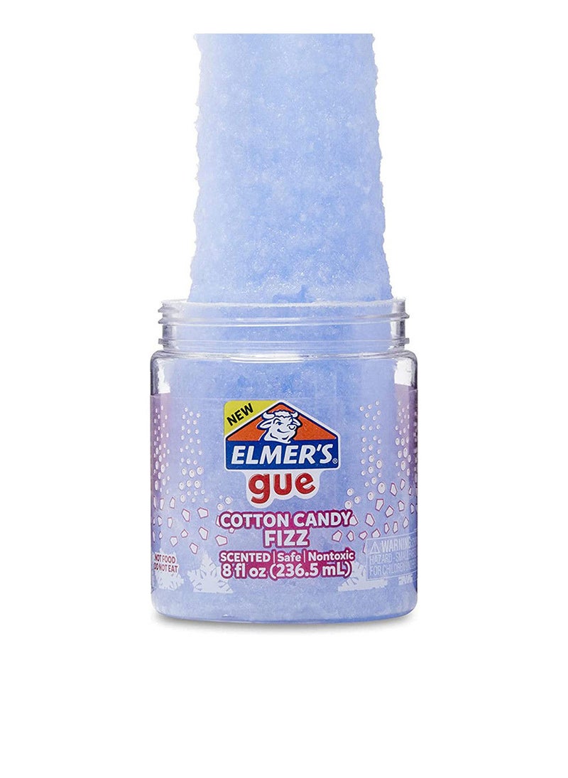 Elmers Elmer's GUE Premade Slime Cotton Candy Fizz, Scented Slime for Sensory Play - 236.5ml, Blue - Image 2
