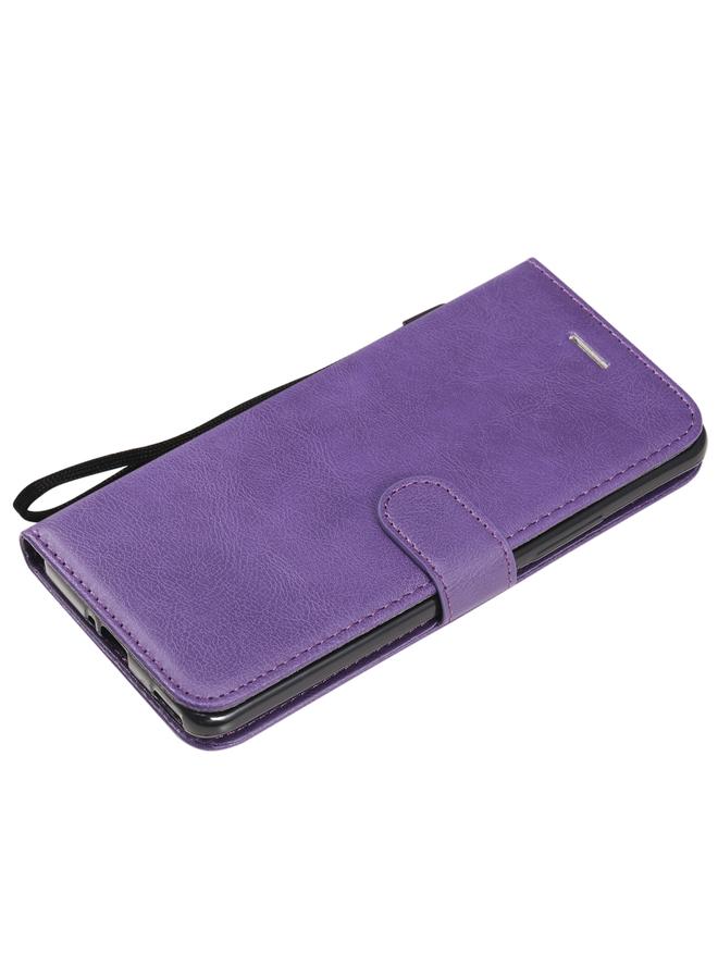 اس-توب جراب لهاتف Huawei nova 7 Pro، جراب جلدي واقي قابل للطي أفقيًا بلون سادة مع حامل وفتحات للبطاقات ومحفظة وحبل - Image 3