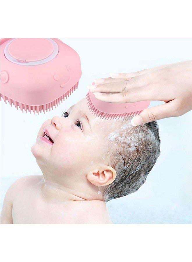 GS E-Com Baby Showers Silicone Bath Square Brush filling Shampoo Baby Adult Bath And Back Towel Pet Massage Skin Scrubber Bath Brush - Image 3