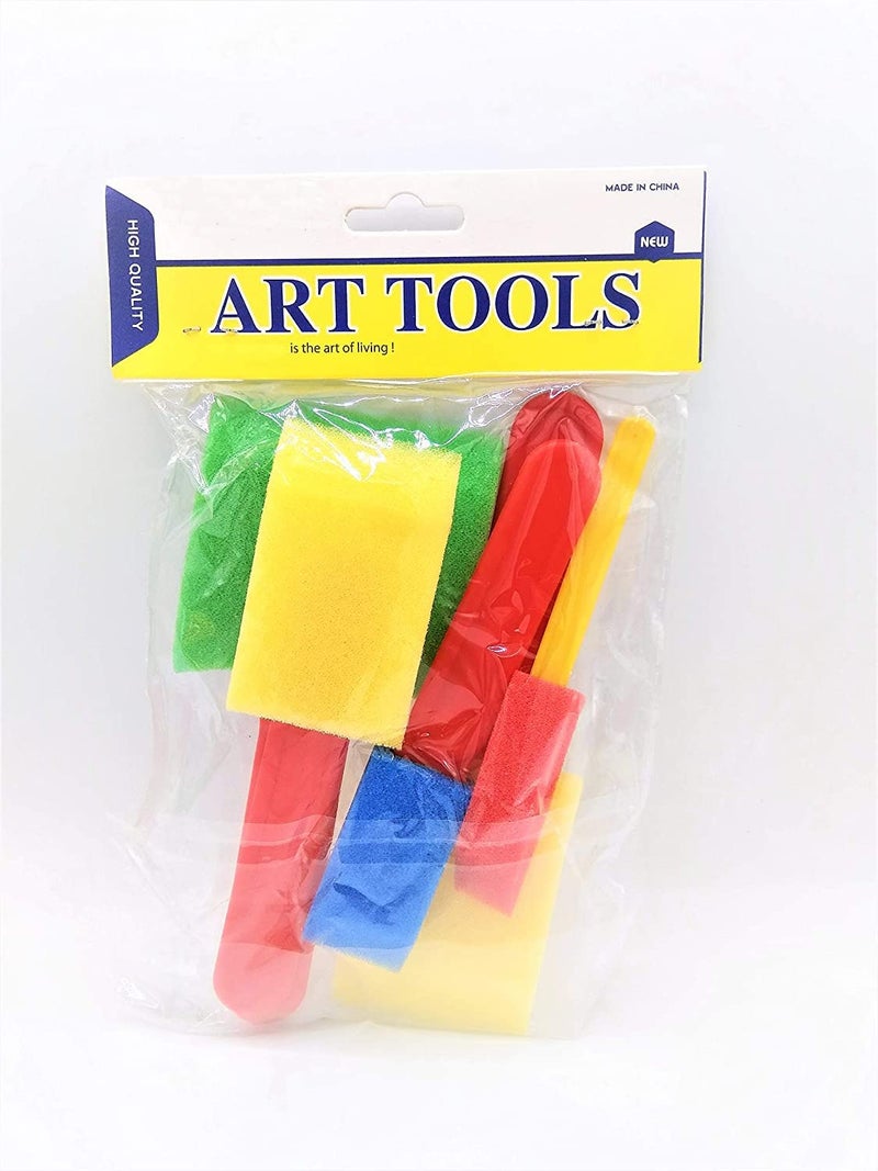 53 Arts 53ARTS Sponges Set Brush Shape Multicolor 5 PCS Painting Sponge Block - Image 4